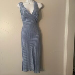 PAUL COSTELLOE DRESSAGE Silk lilac polka dots dress